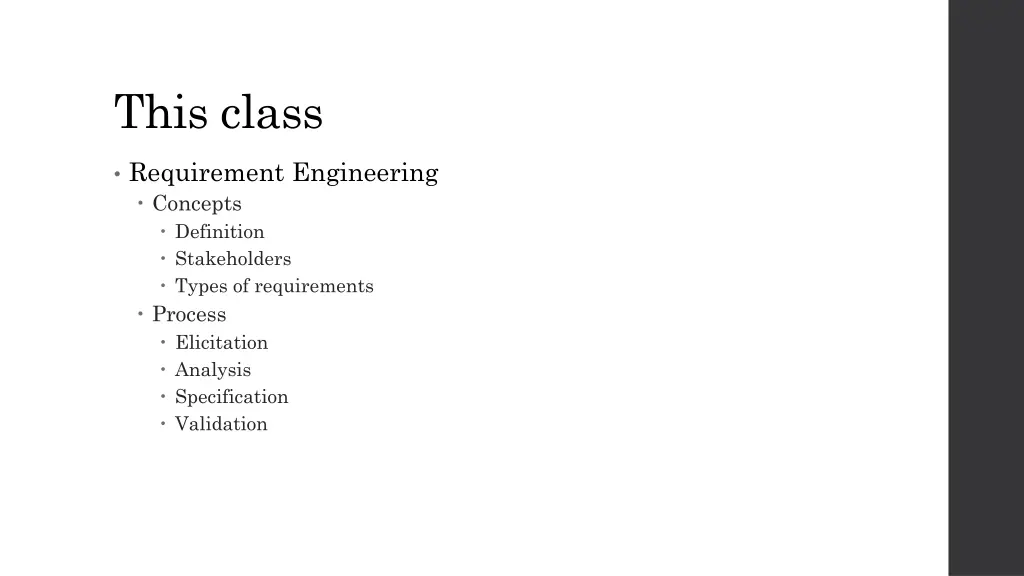 this class