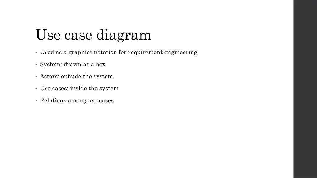 use case diagram