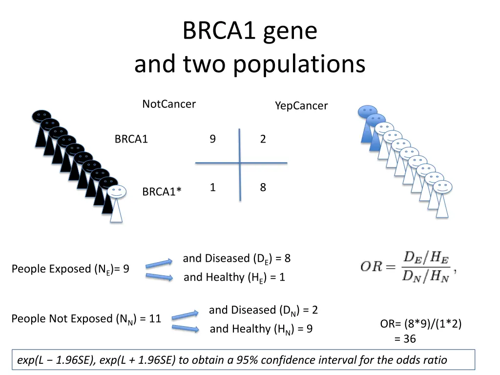 brca1 gene and two populations 4