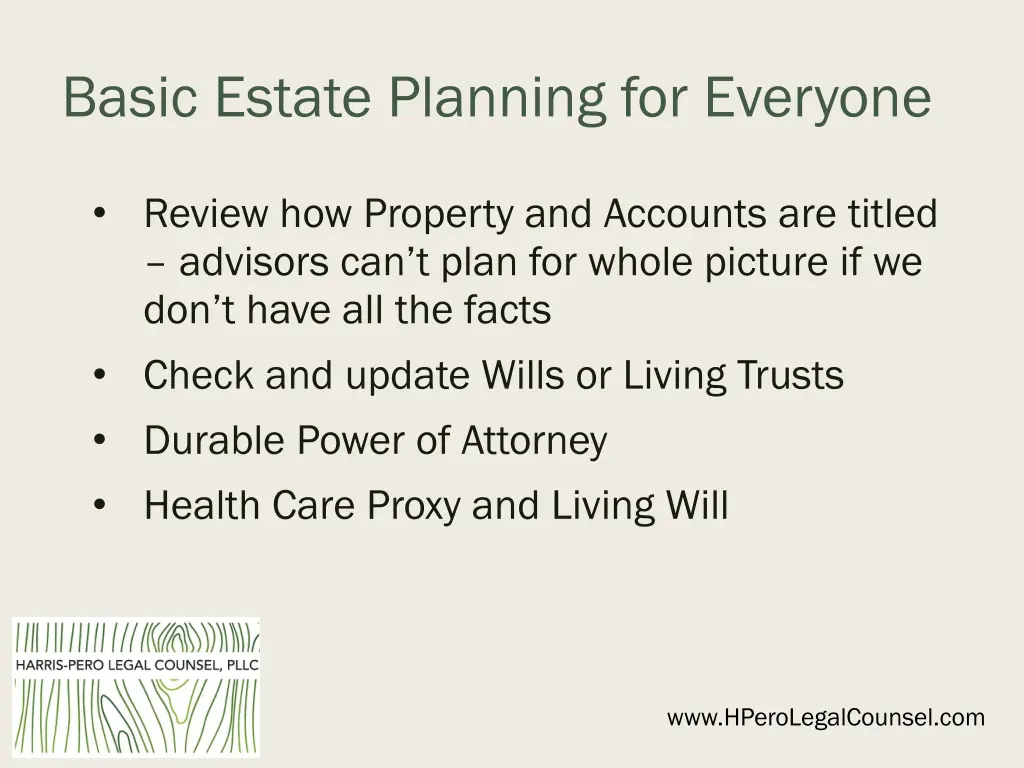 basic estate planning for everyone