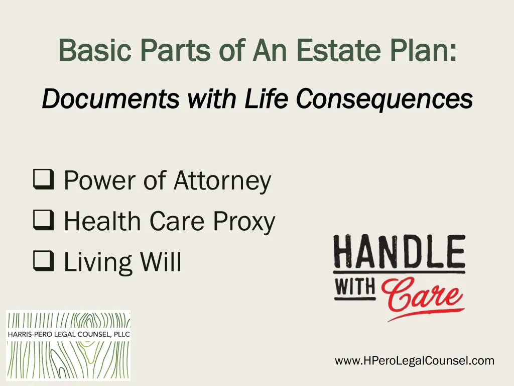 basic parts of an estate plan basic parts