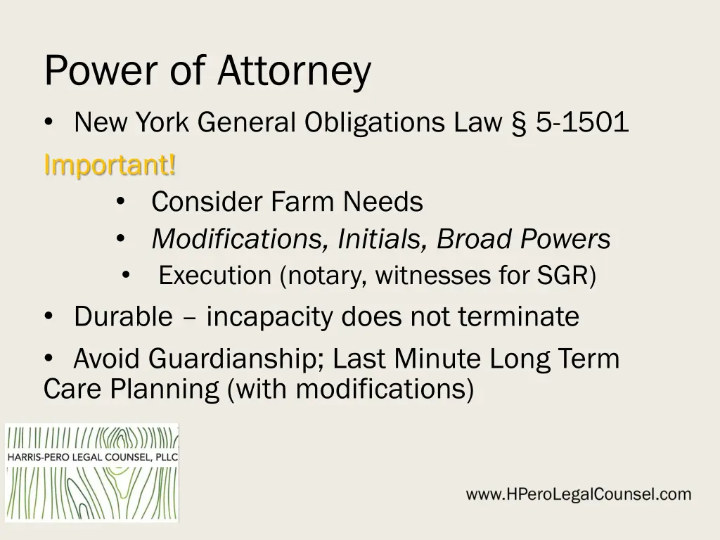 power of attorney new york general obligations