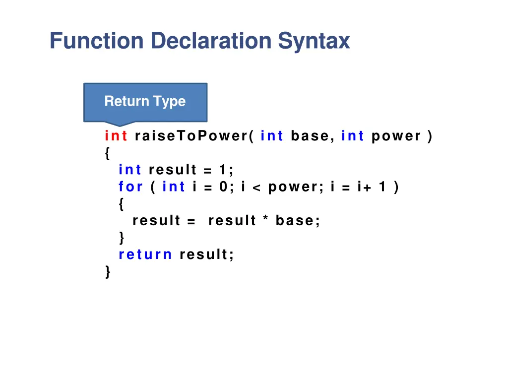 function declaration syntax 1