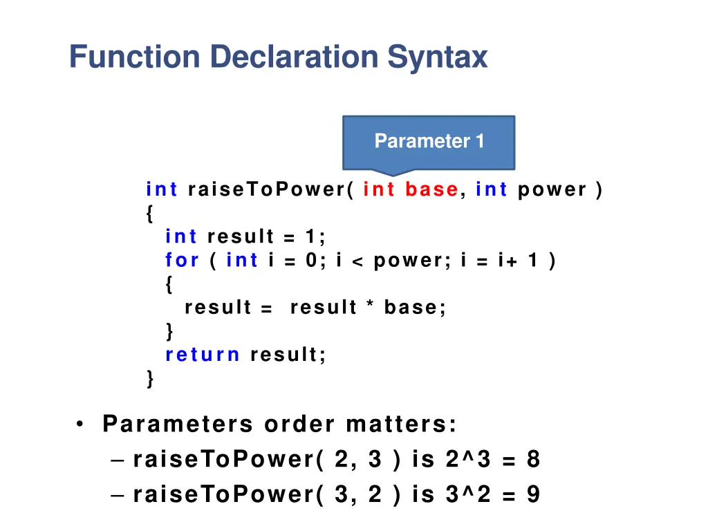 function declaration syntax 2