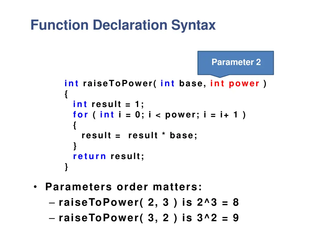 function declaration syntax 3