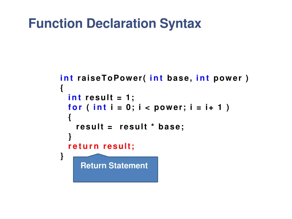 function declaration syntax 6
