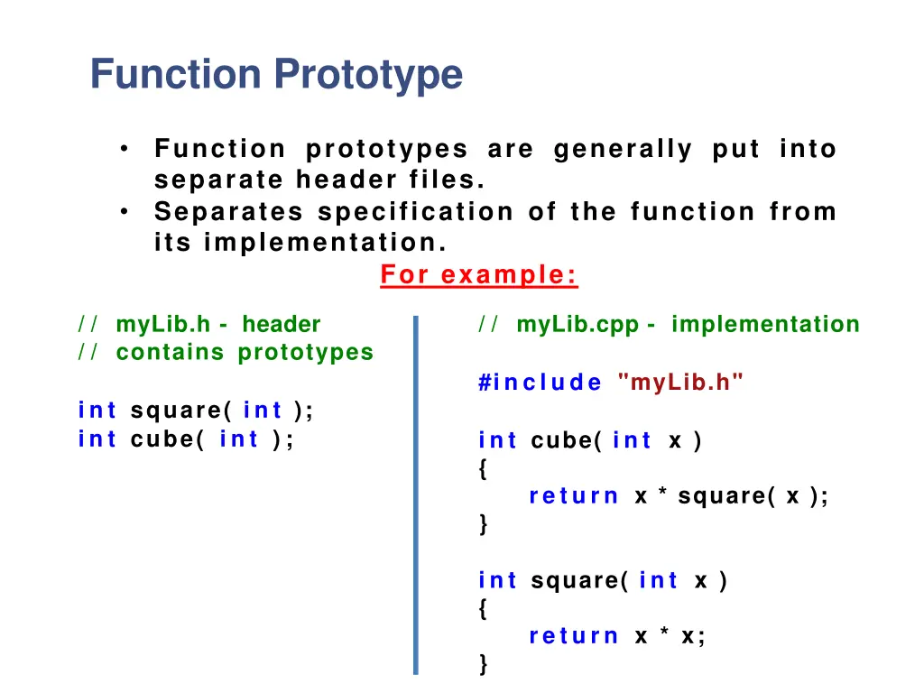 function prototype 1