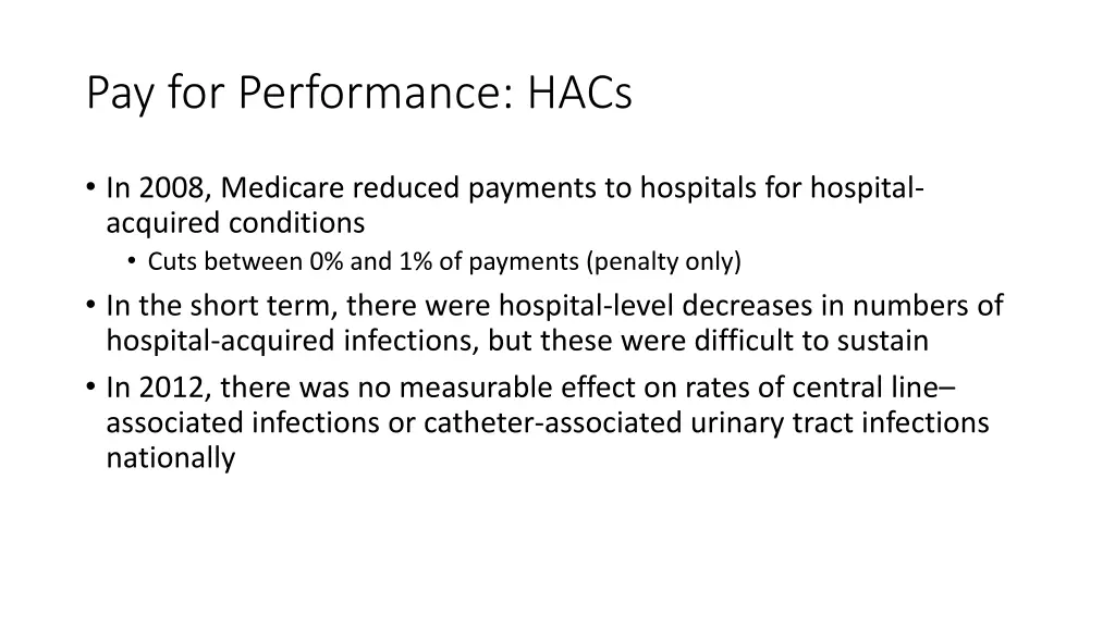 pay for performance hacs