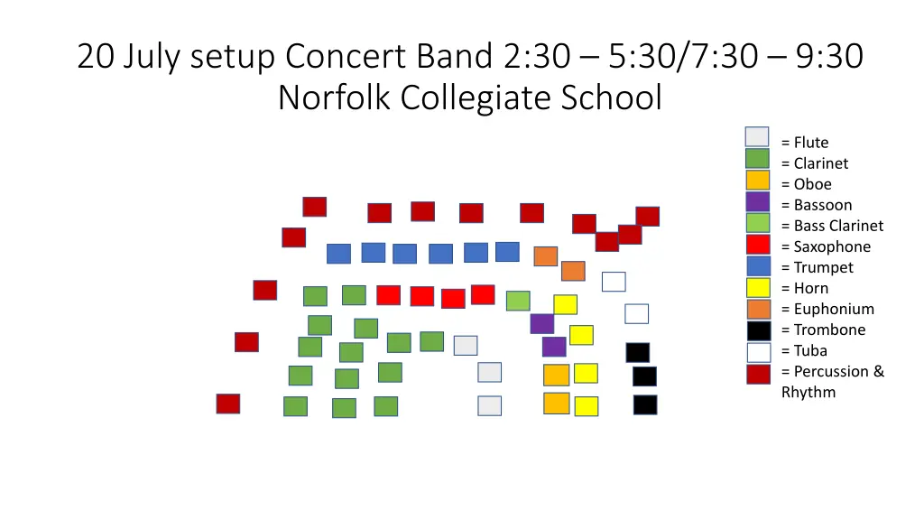 20 july setup concert band