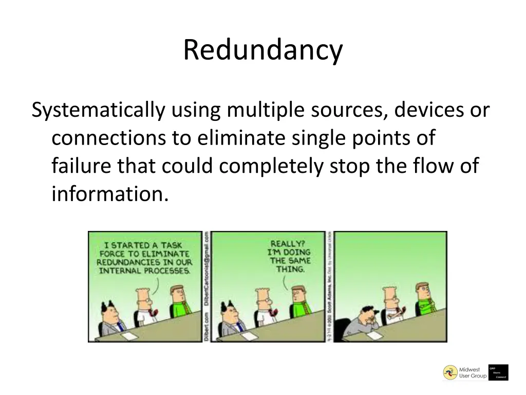 redundancy
