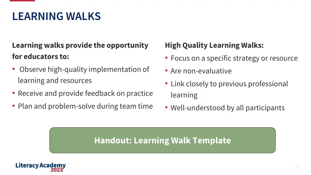 learning walks