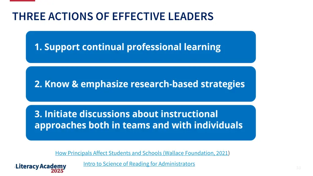 three actions of effective leaders
