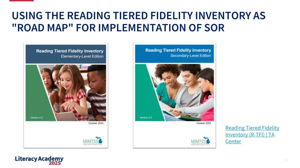 using the reading tiered fidelity inventory
