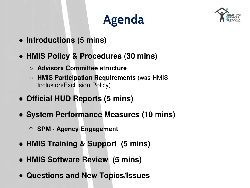 agenda
