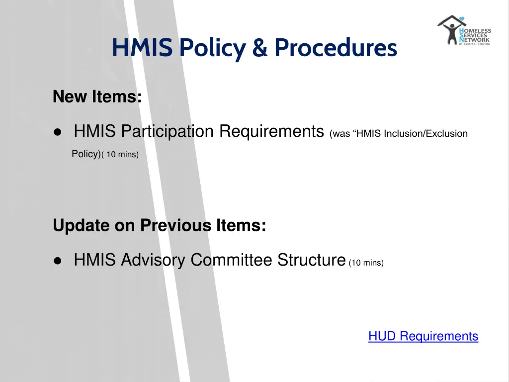 hmis policy procedures