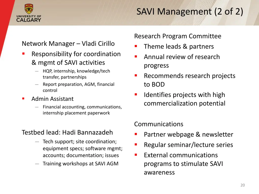 savi management 2 of 2