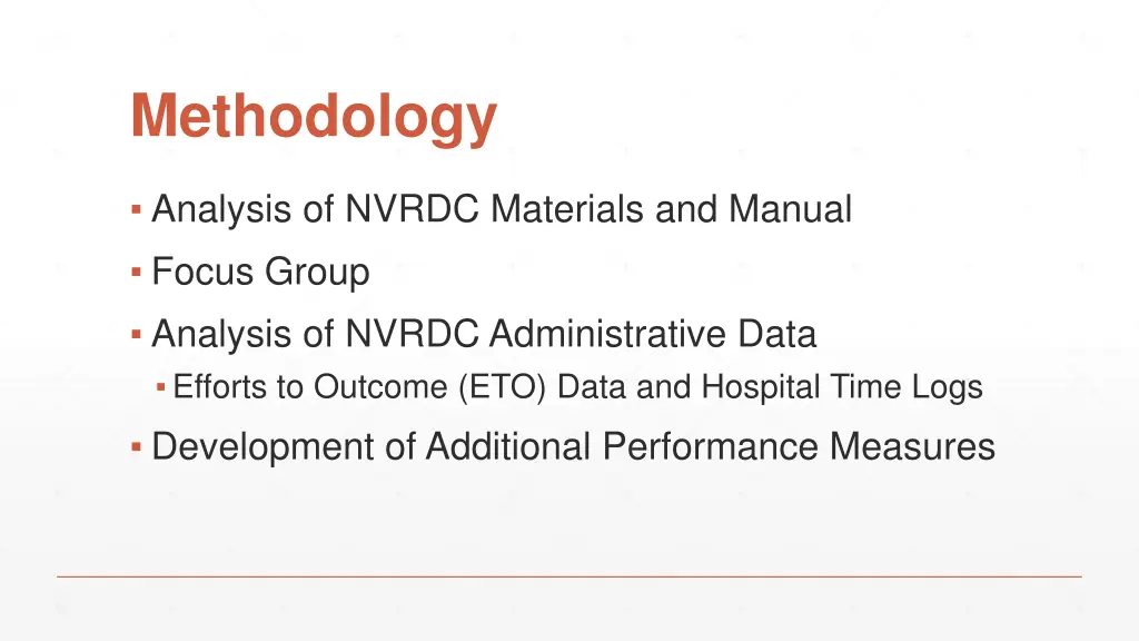 methodology