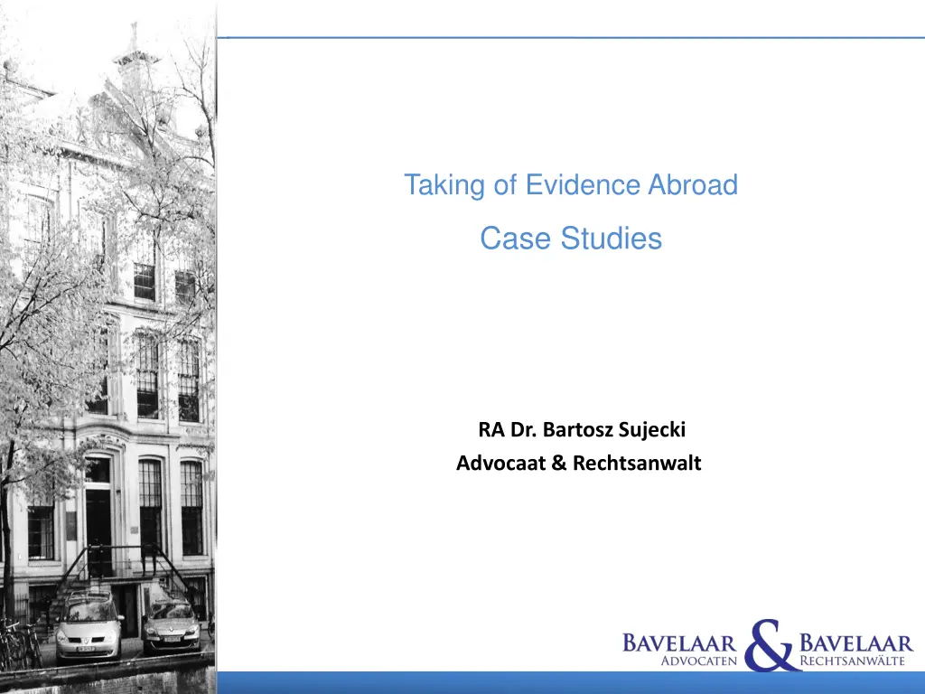 taking of evidence abroad