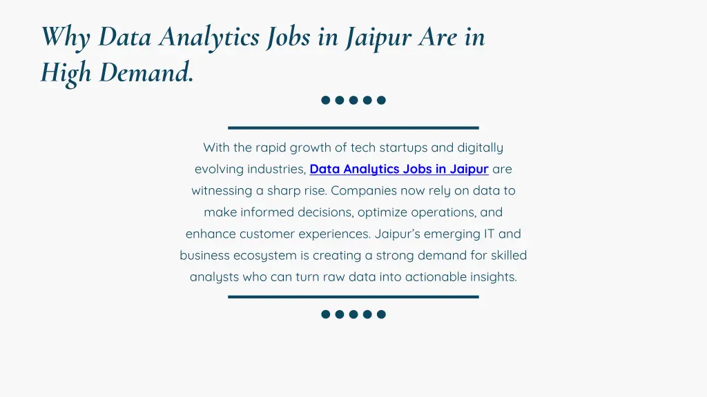why data analytics jobs in jaipur are in high