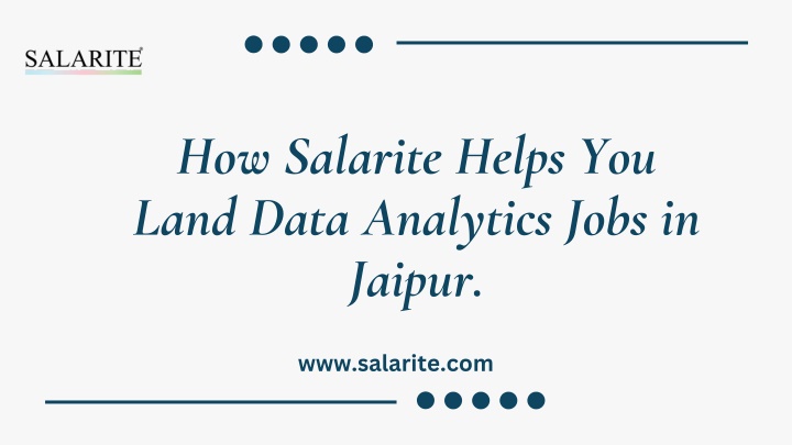 how salarite helps you land data analytics jobs