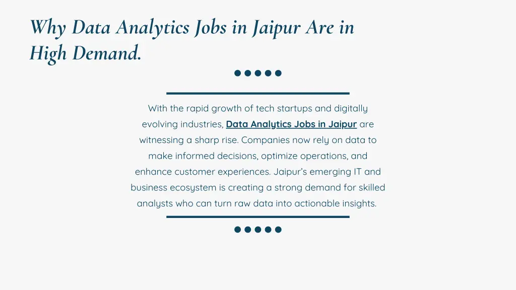 why data analytics jobs in jaipur are in high