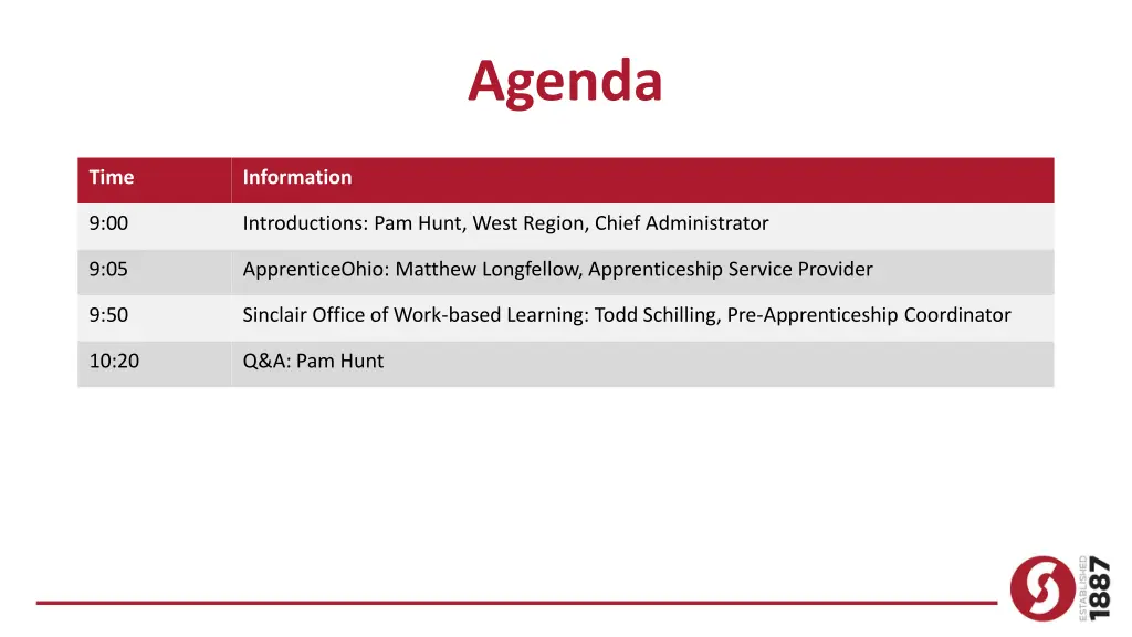 agenda
