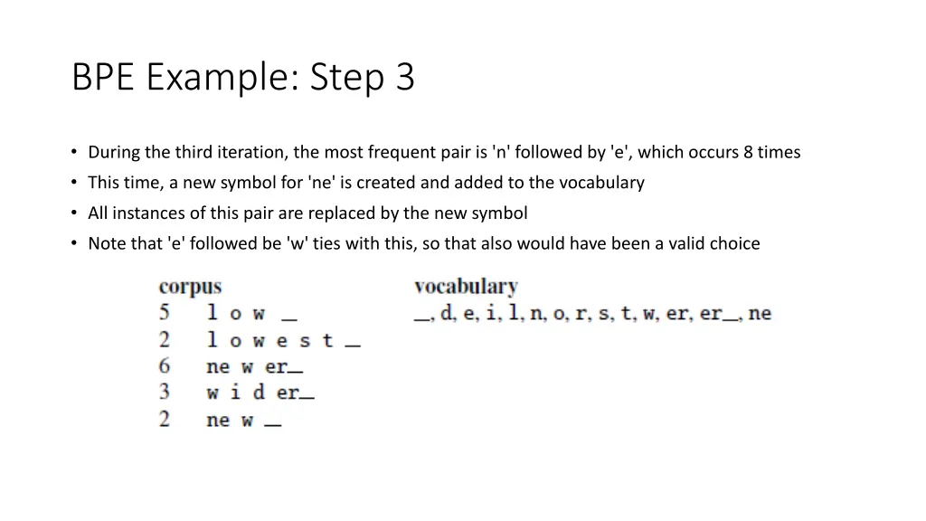 bpe example step 3