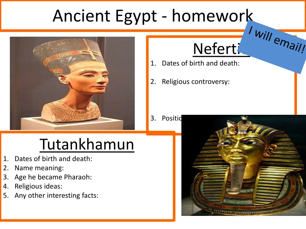 ancient egypt homework