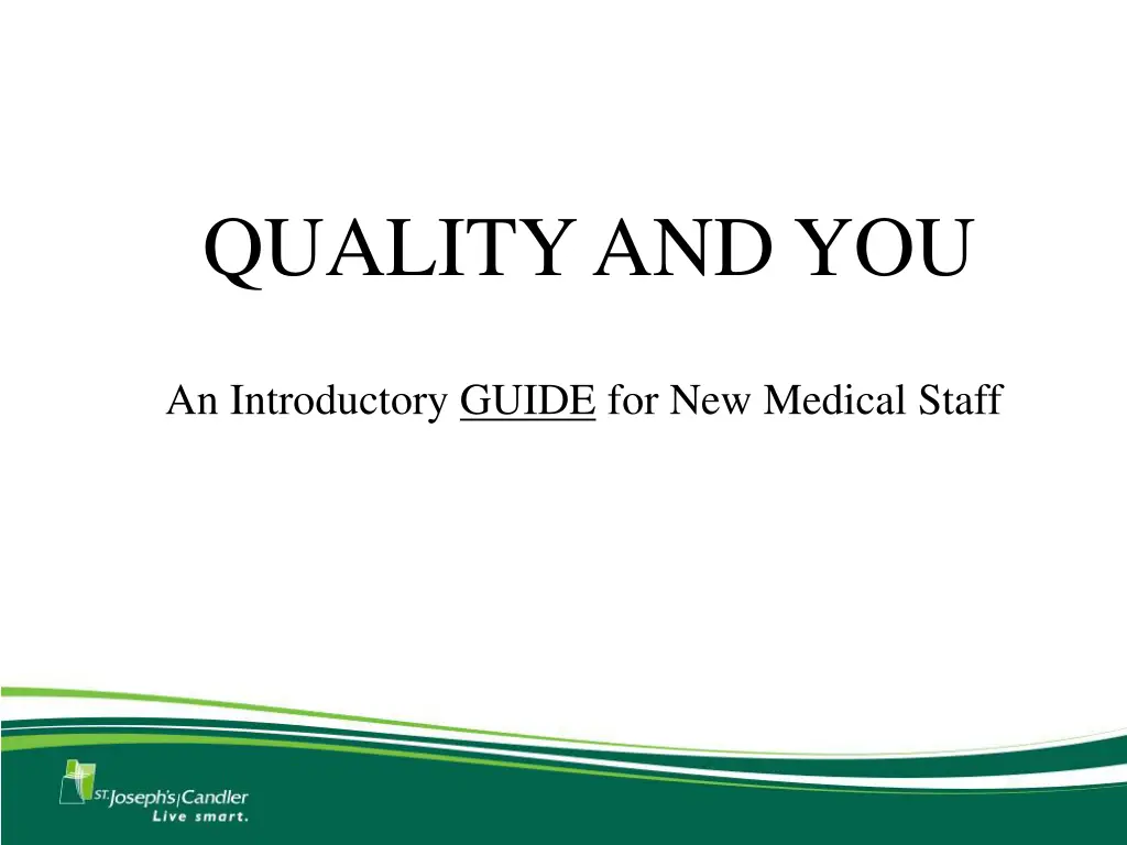 quality and you