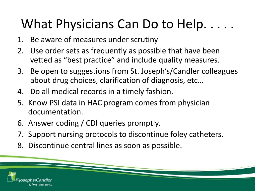 what physicians can do to help 1 be aware