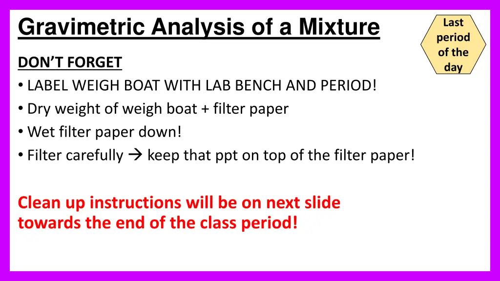gravimetric analysis of a mixture 2