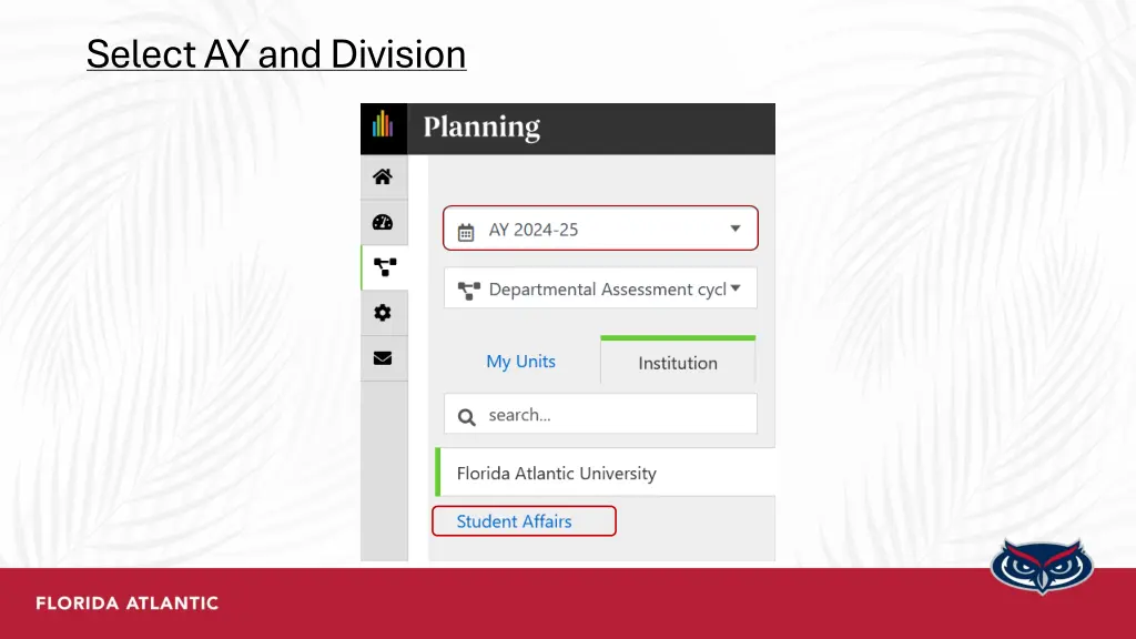 select ay and division