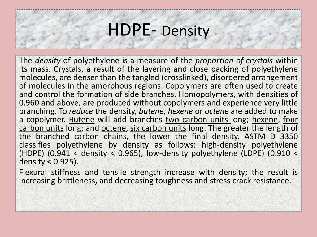 hdpe density