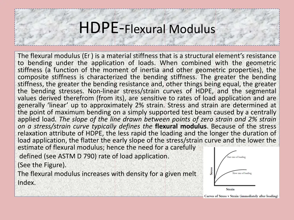 hdpe flexural modulus