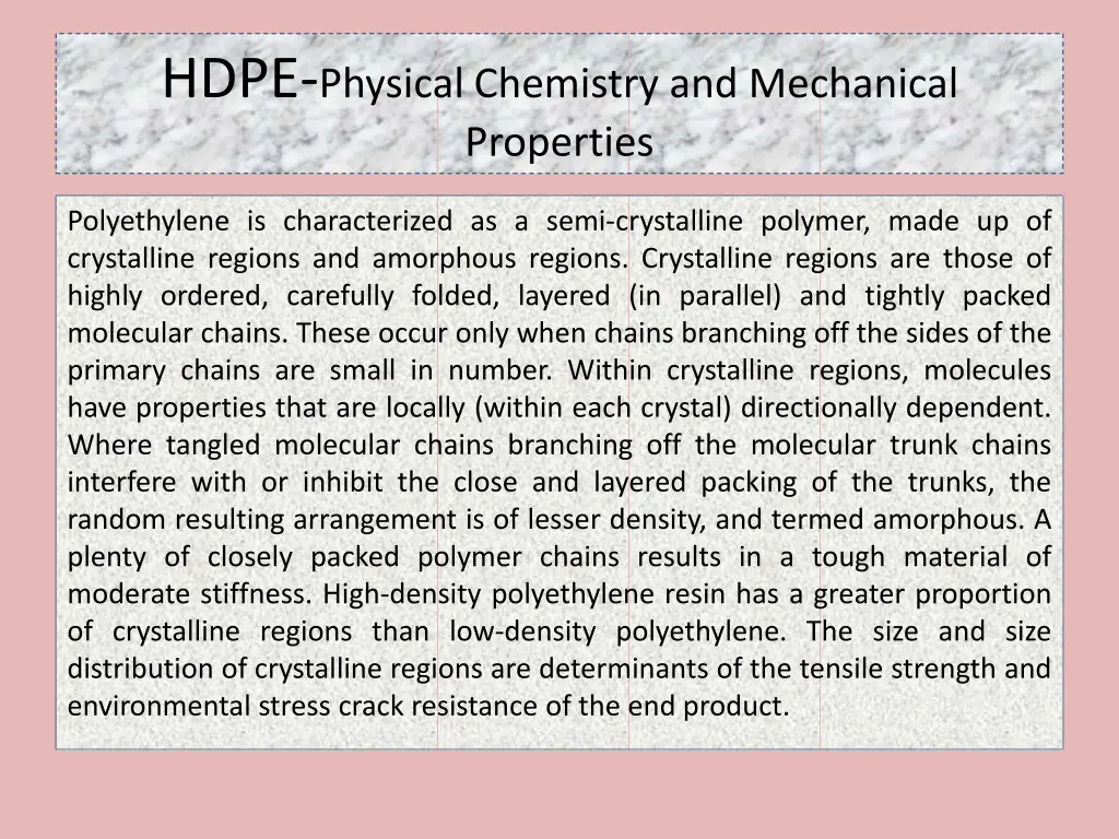 hdpe physical chemistry and mechanical properties 6