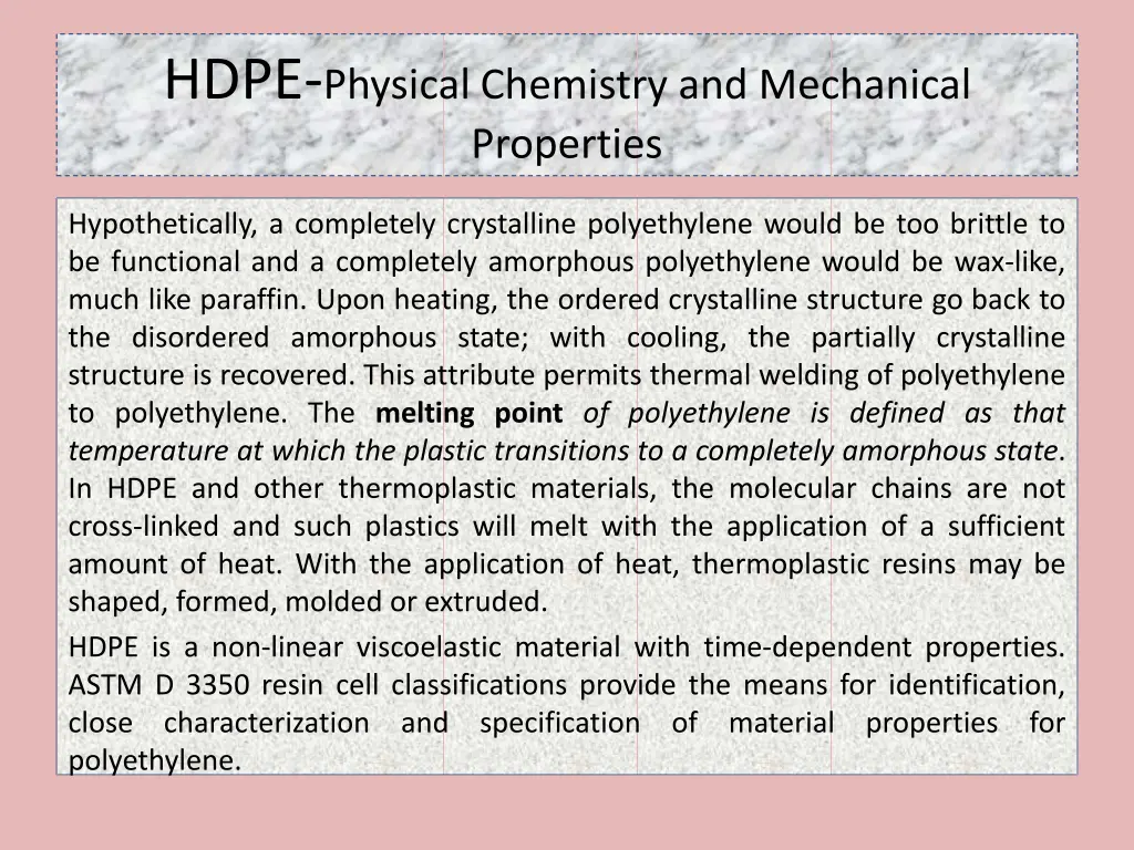hdpe physical chemistry and mechanical properties 7
