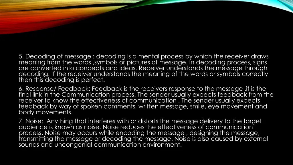 5 decoding of message decoding is a mental