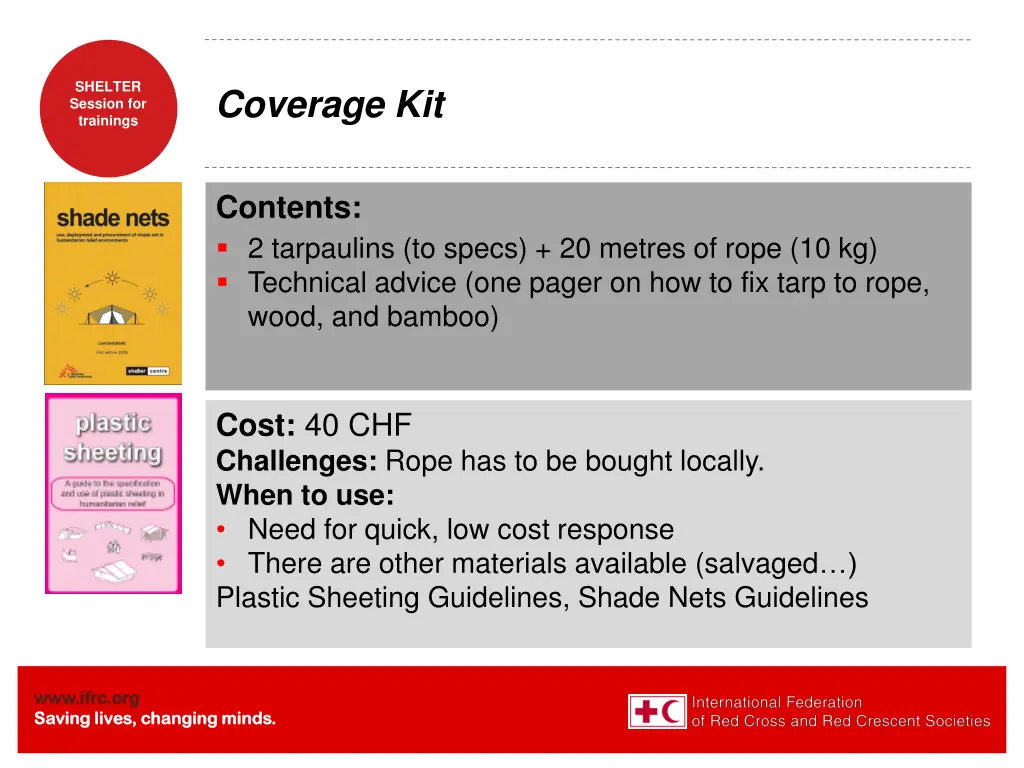 shelter session for trainings 13