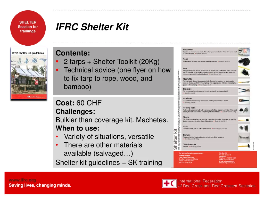 shelter session for trainings 14