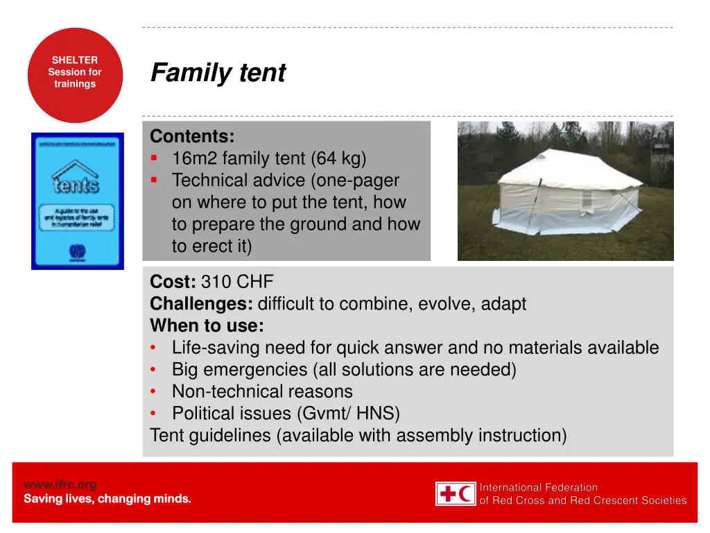 shelter session for trainings 16