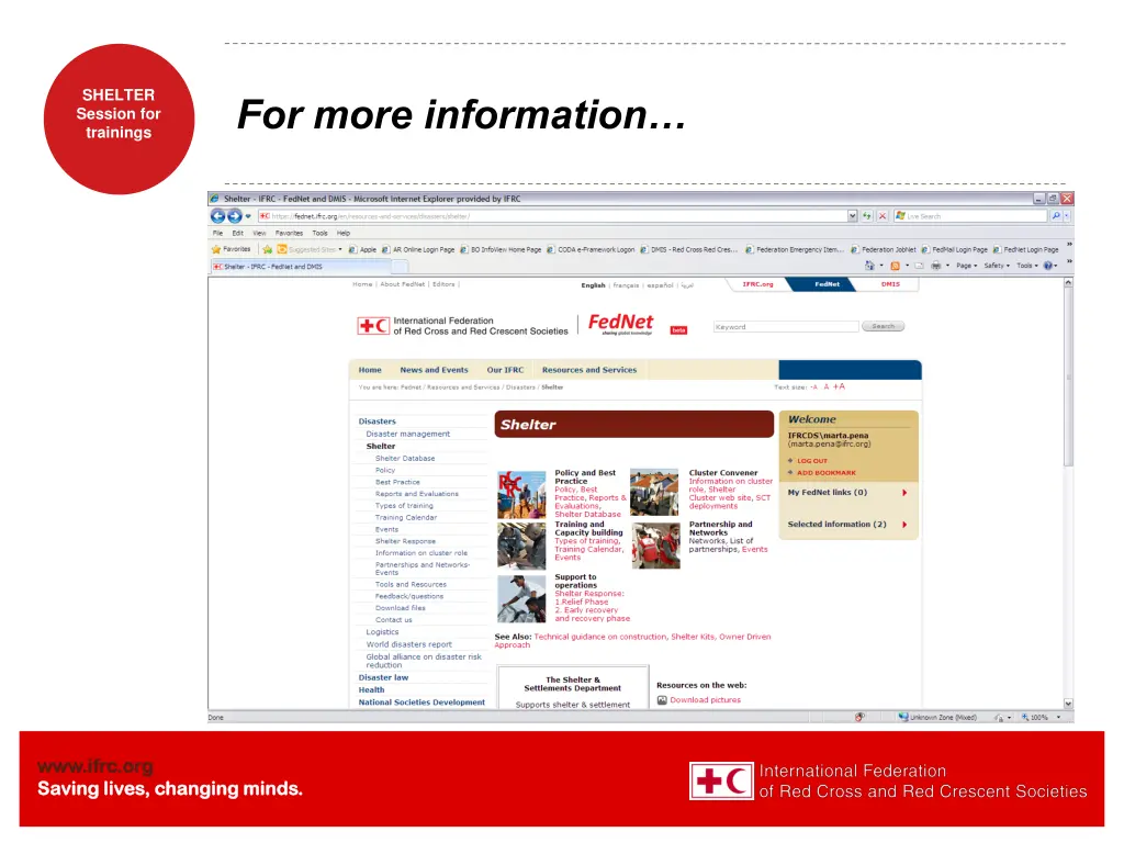 shelter session for trainings 21