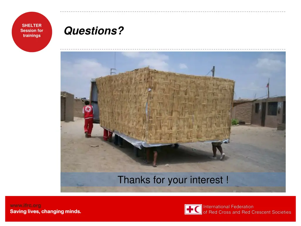 shelter session for trainings 22