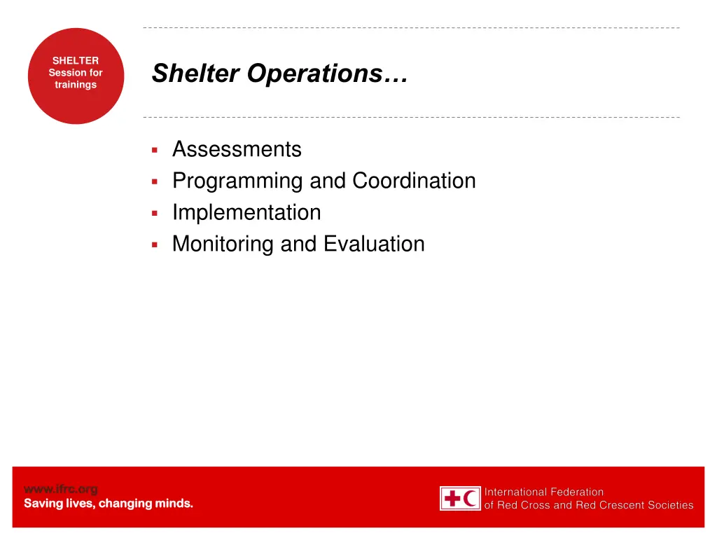 shelter session for trainings 9