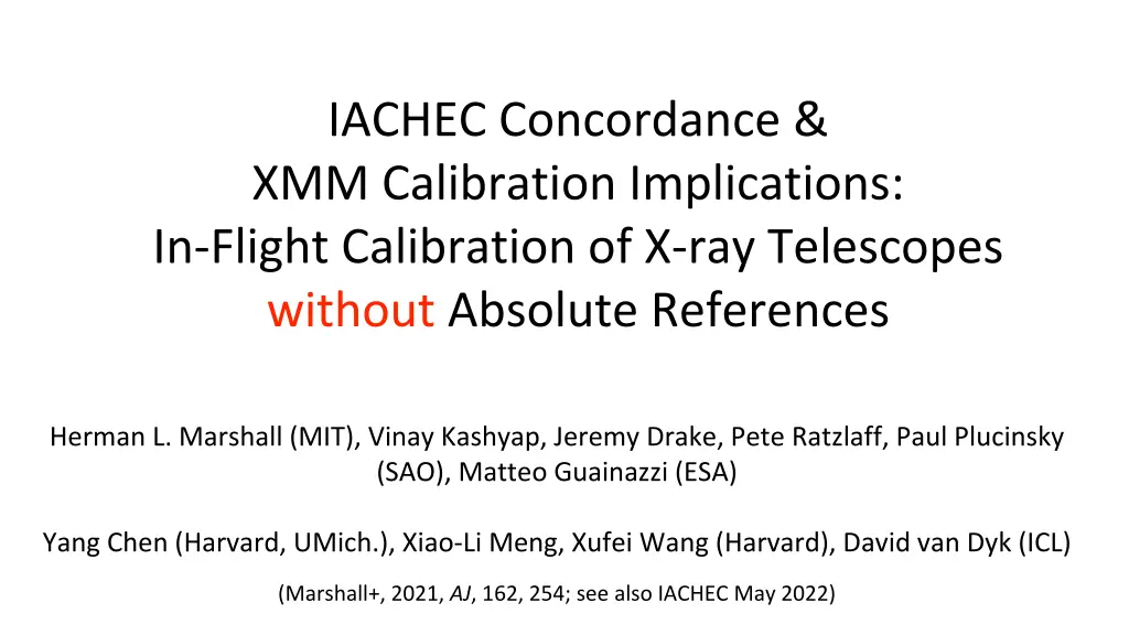 iachec concordance xmm calibration implications