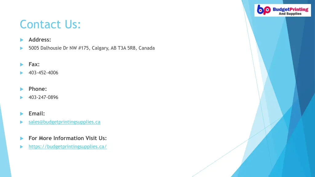 contact us