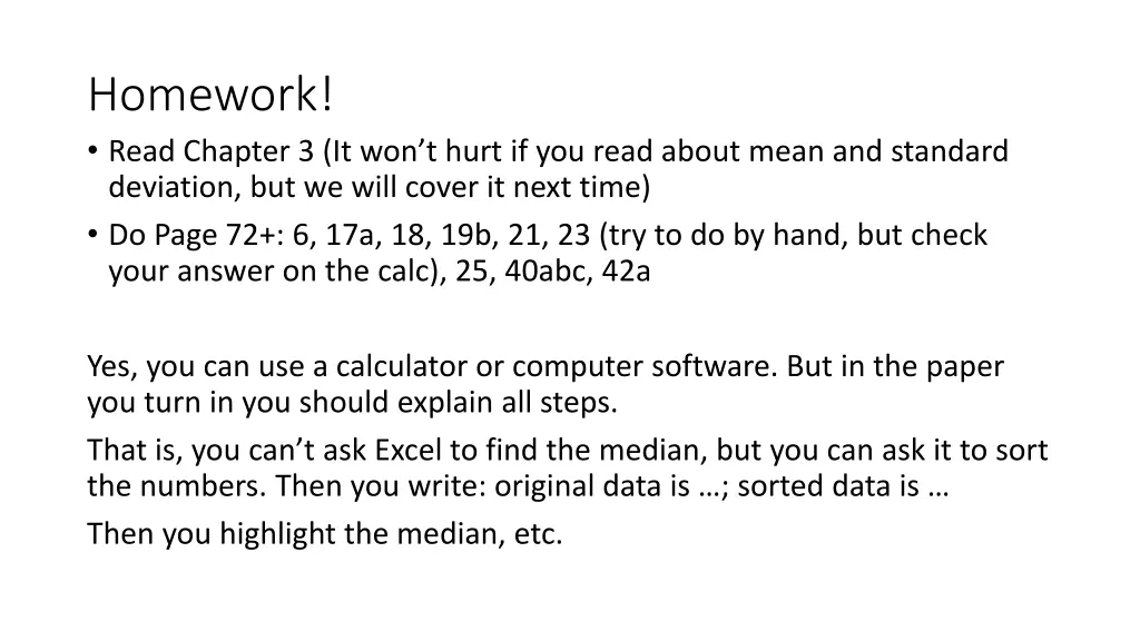 homework read chapter 3 it won t hurt if you read