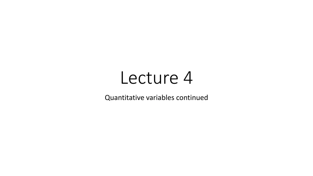lecture 4