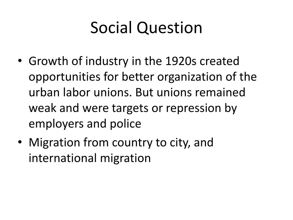 social question