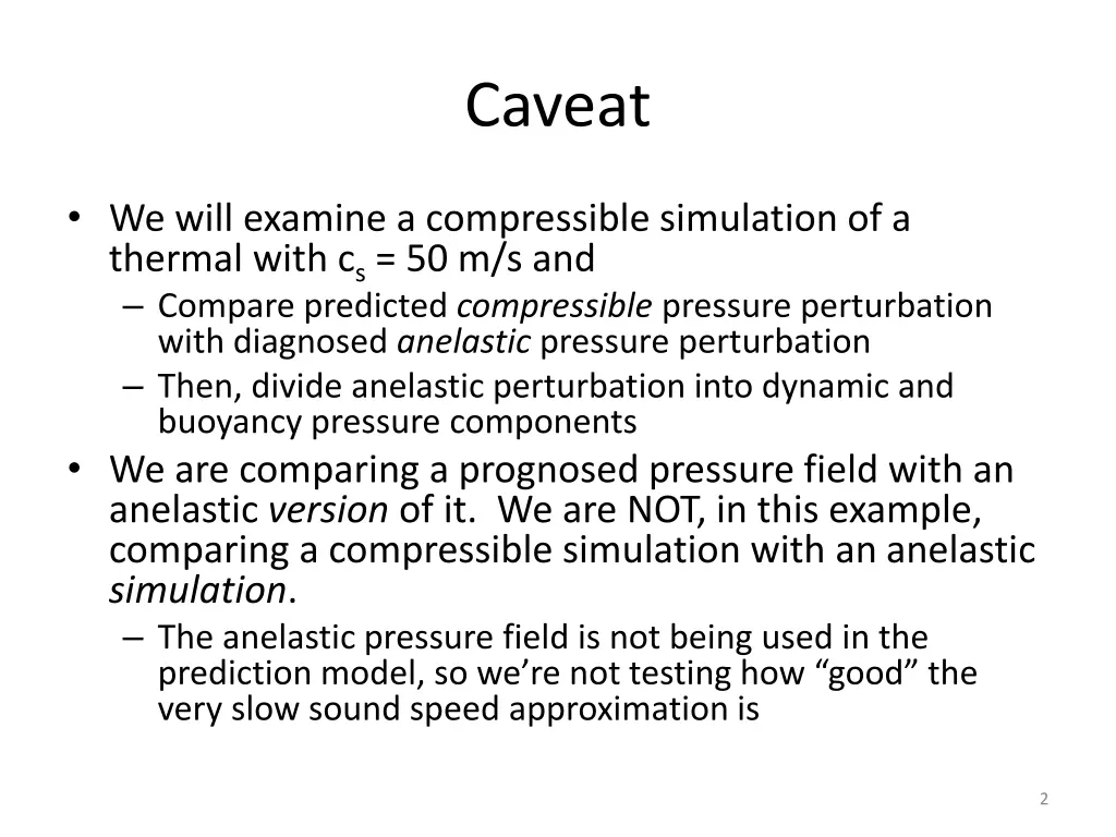 caveat