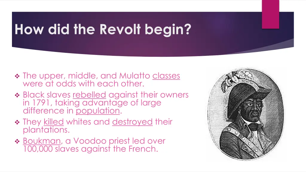 how did the revolt begin